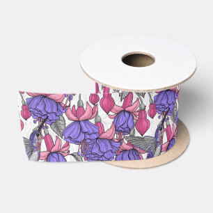 Vogeltuin in melroos en roze lint