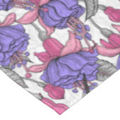 Vogeltuin in melroos en roze tafelkleed (Gekanteld)