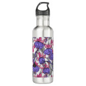 Vogeltuin in melroos en roze waterfles (Voorkant)