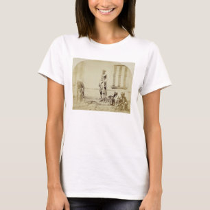 Vogelvangers, hindoe met lage kaste in Delhi, 19e T-shirt