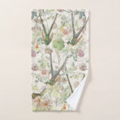 Vogelvangers met klaver bad handdoek (Handdoek)