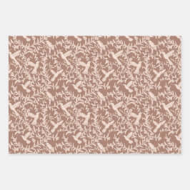 Vogelvangers Reeks van 3 vellen papier voor onmidd