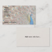 Vogelvangers van peacock Wilde Levensdieren Visitekaartje (Voorkant / Achterkant)