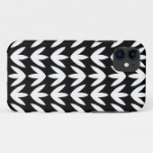 Vogelveet - Wit op zwart Case-Mate iPhone Case (Achterkant (horizontaal))