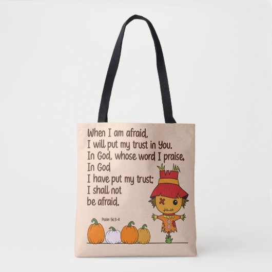 Vogelverschrikker als ik bang ben draagtas (Voorkant)