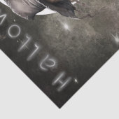 vogelverschrikker maan dood halloween tissuepapier (Detail)