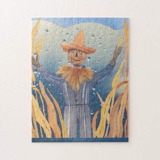 Vogelverschrikker tijd legpuzzel (Verticaal)