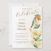 Vogelviering van het levensmonument met foto kaart (Voorkant)