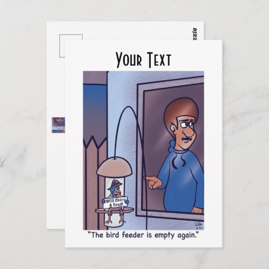 Vogelvoeder Briefkaart (Voorkant / Achterkant)