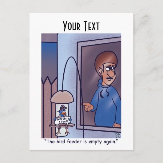 Vogelvoeder Briefkaart (Voorkant)