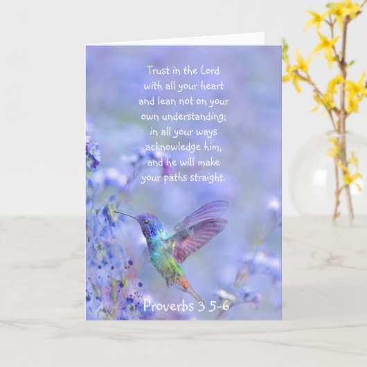 Vogelvogel Blauwe tuinboer BijbelScripting Kaart (Gele Bloem)