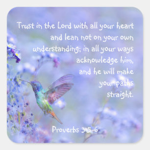 Vogelvogel Blauwe tuinboer BijbelScripting Vierkante Sticker