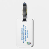 Vogelvogel in het Bagagelabel van de vogelpest (Achterkant verticaal)