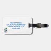 Vogelvogel in het Bagagelabel van de vogelpest (Achterkant horizontaal)