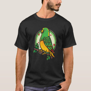 Vogelvogel Vogelvogel Vogelhouder Vogelboer Groene T-shirt