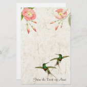 Vogelvogels, bakkerij briefpapier (Voorkant / Achterkant)