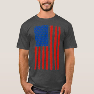 Vogelvogels die Amerikaanse vlag volgen vogelvogel T-shirt