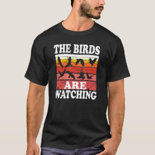 Vogelvogels die de vogels in de gaten houden t-shirt