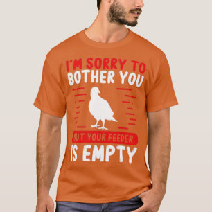 Vogelvogels die je feeder bekijken, is leeg t-shirt