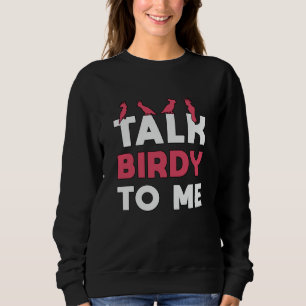 Vogelvogels die naar Retro kijken, vertellen Birdy Trui