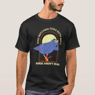 Vogelvogels die op vogelhoeren vissen; - vogels zi t-shirt