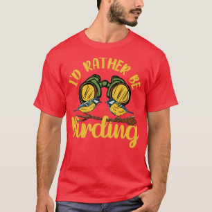 Vogelvogels die vogelvogels vangen in plaats van t t-shirt