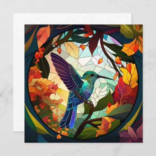 Vogelvogels Glas in lood (Voorkant / Achterkant)