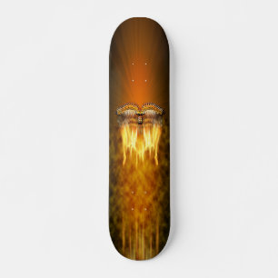 Vogelvogels in het vliegskateboard skateboard