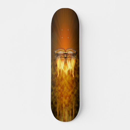 Vogelvogels in het vliegskateboard skateboard (Voorkant)