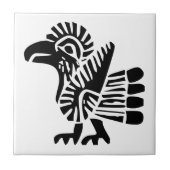 Vogelvogels, Mexicaanse hiërogliefen (Maya) Tegeltje (Voorkant)