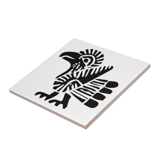 Vogelvogels, Mexicaanse hiërogliefen (Maya) Tegeltje (Zijkant)