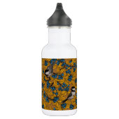 Vogelvogels op blauwbes-takken waterfles (Rechts)