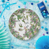 Vogelvogels Orchid Flowers Paper Bord (Feest)