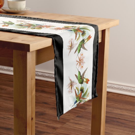 Vogelvogels Orchid Flowers Table Runner Medium Tafelloper (Voorbeeld)