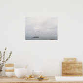 Vogelvogels tijdens de vlucht poster (Keuken)