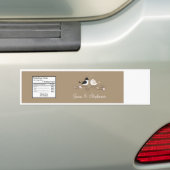 Vogelvogels Vogel- en bruinliefde Bumpersticker (Op auto)