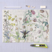 Vogelvogels Wilde bloemen Weefpapier Tissuepapier (Craft)