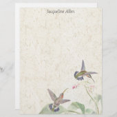 Vogelvogels Wildlife Flowers Letterhead (Voorkant / Achterkant)