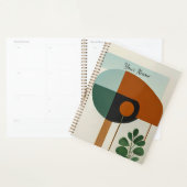 Vogelvorm minimalistisch Abstract Planner (Display)