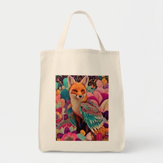 Vogelvos Tote Bag (Voorkant)