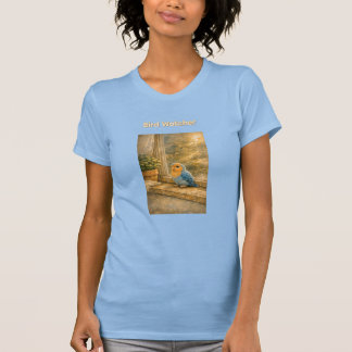 Vogelwaarnemer – Gouden Script Slim Fit T-shirt