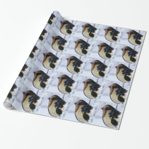 Vogelwachttijd voor de lente cadeaupapier