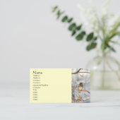 Vogelwas in het Visitekaartje van winterdieren (Staand voorkant)