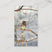 Vogelwas in het Visitekaartje van winterdieren (Achterkant)