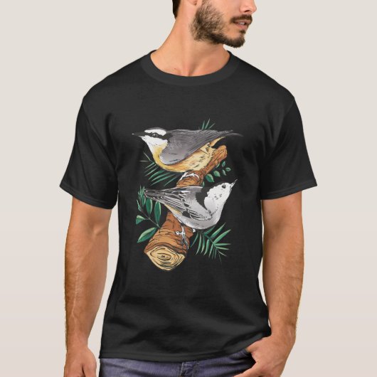 Vogelwater Nuthatch Bird Lovers Gift for Wa T-shirt (Voorkant)