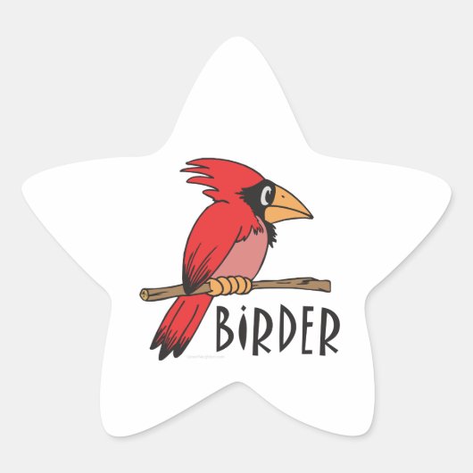 Vogelwateren Ster Sticker (Voorkant)
