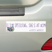 Vogelwerker grappige bumpersticker (Op auto)