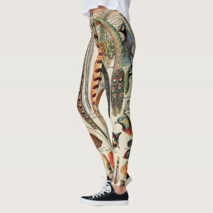 Vogelwildlife Antieke Veren Leggings