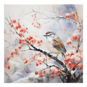 Vogelwinterbloem Foto Afdruk
