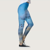 Vogelwolken Herfst Hemel Ornitholoog Leggings (Rechts)